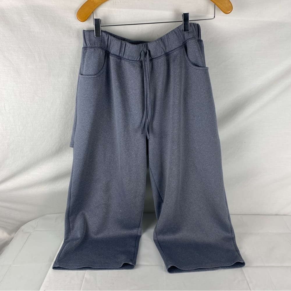Silverts Adaptive Recovery Pants L/G Gray Snap Panel Caregiver Post Surgery